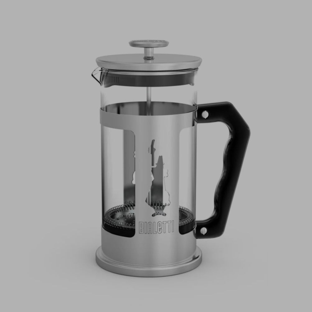 Bialetti Preziosa 1 litre French press for brewing rich coffee, loose leaf tea and herbal infusions