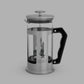 Bialetti Preziosa 1 litre French press for brewing rich coffee, loose leaf tea and herbal infusions