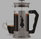 Bialetti Preziosa French Press 1L with stainless steel frame and borosilicate glass jug for traditional coffee brewing