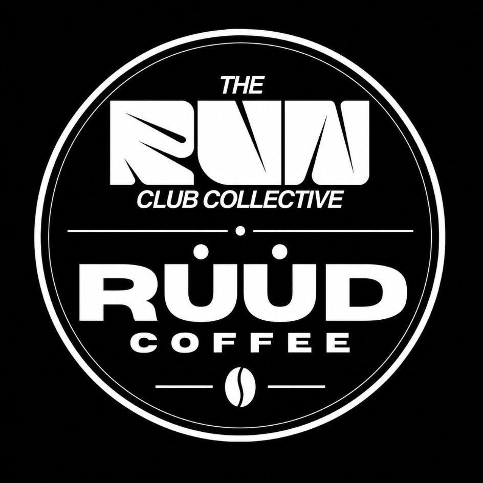 Logo of The Ruud Club Collective with 'Ruud Coffee' on a black background